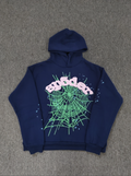Blue/Green Sp5der Hoodie