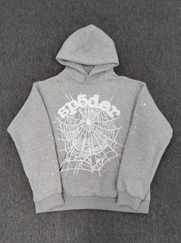 Grey Sp5der Hoodie