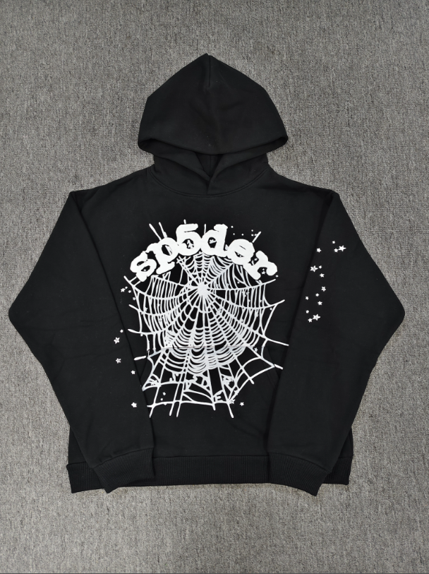 Black/White Sp5der Hoodie