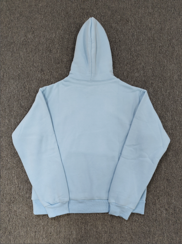 Light Blue/White Sp5der Hoodie