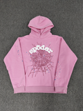 Light Pink/White Sp5der Hoodie