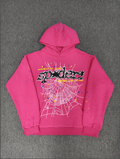 Hot Pink/Black Sp5der Hoodie