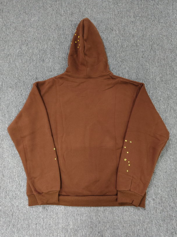 Brown/Red Sp5der Hoodie