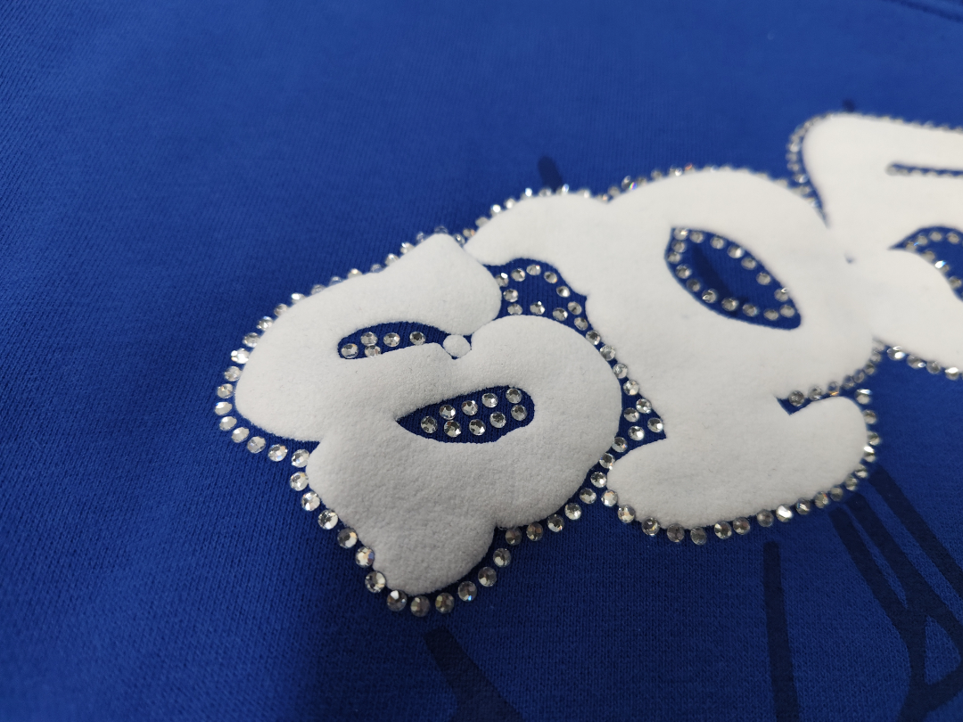 Blue/White Sp5der Hoodie