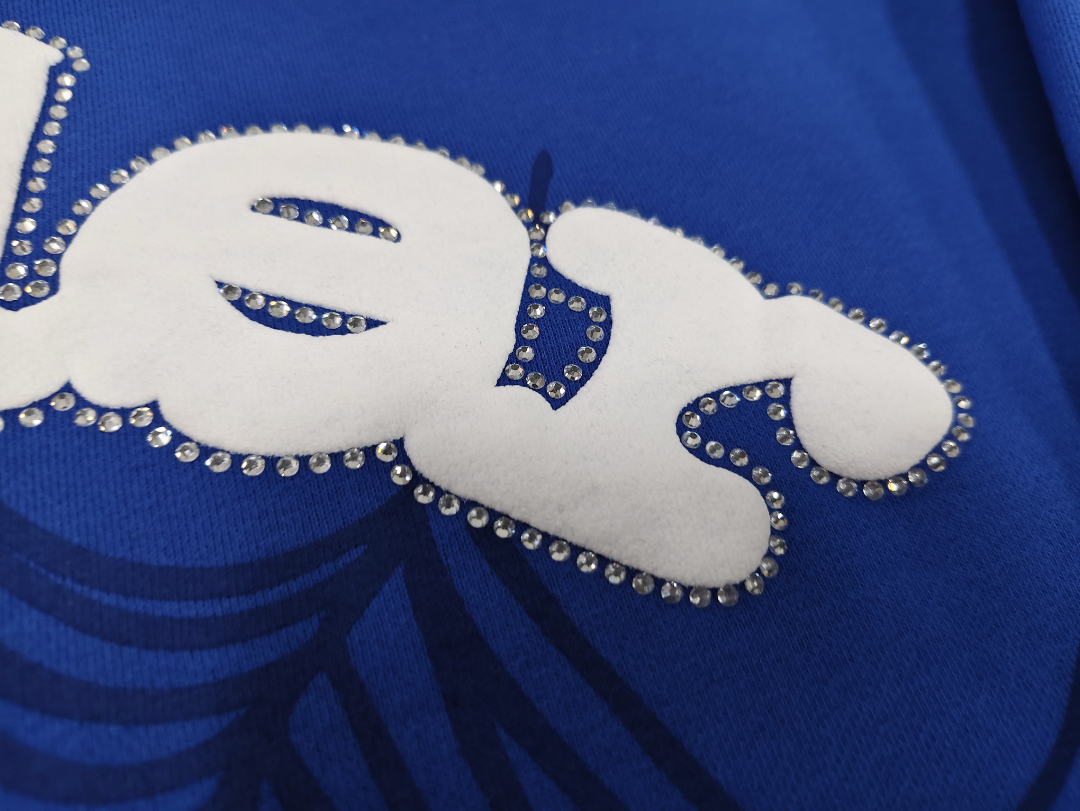 Blue/White Sp5der Hoodie