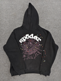 Black multicolor Sp5der Hoodie