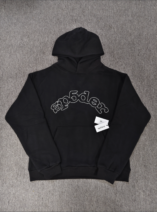 Black/White Original Sp5der Hoodie