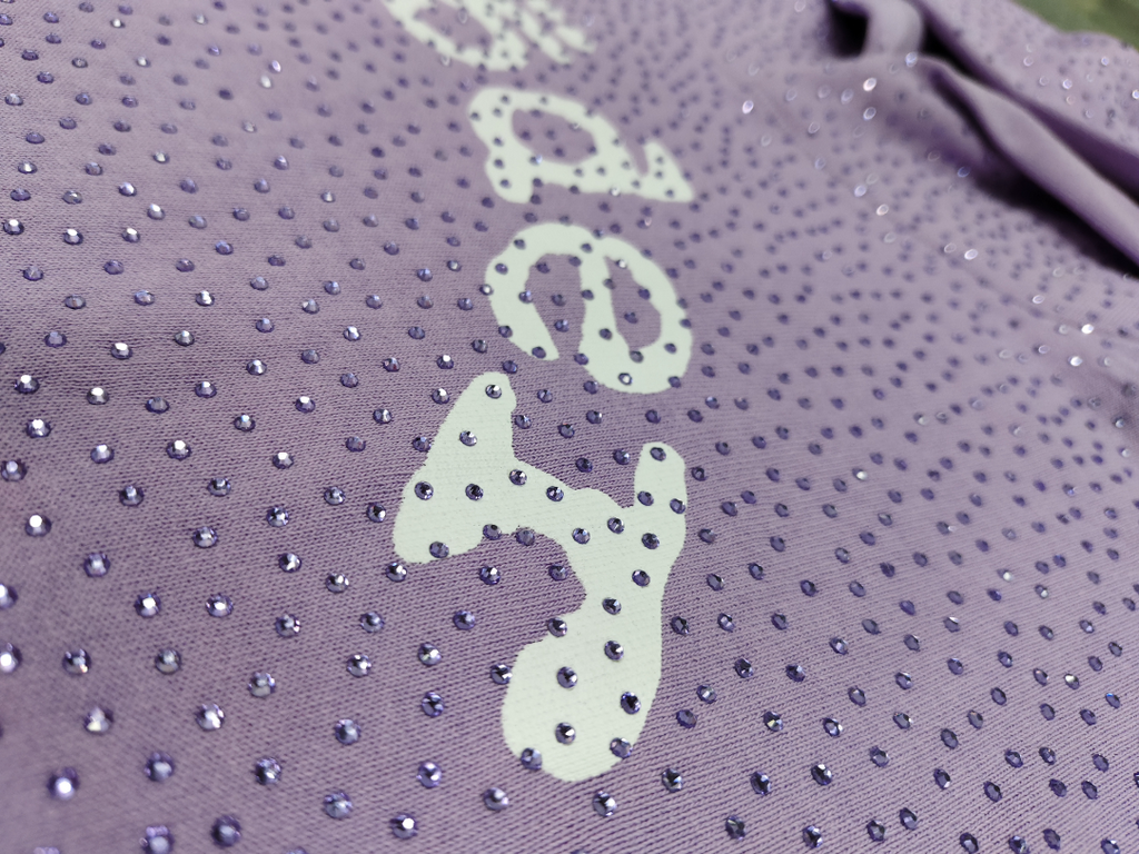 Light Purple Rhinestone Sp5der Hoodie