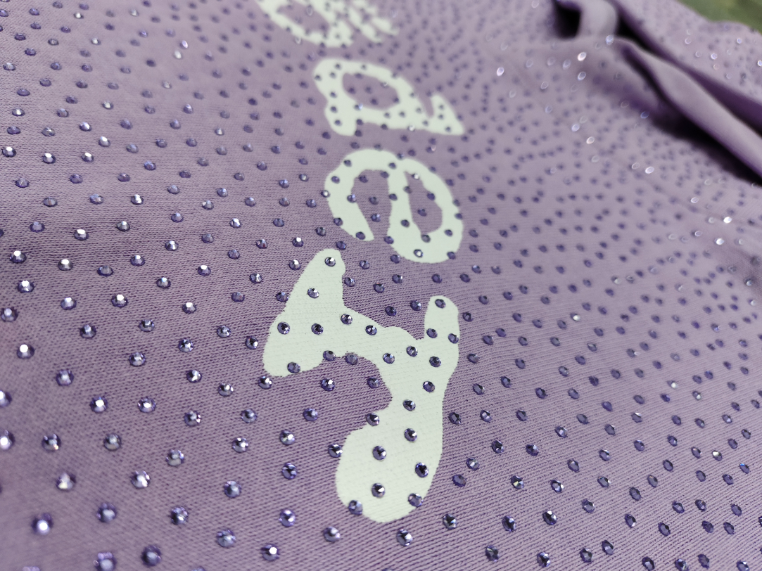 Light Purple Rhinestone Sp5der Hoodie
