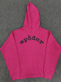 Hot Pink Rhinestone Sp5der Hoodie