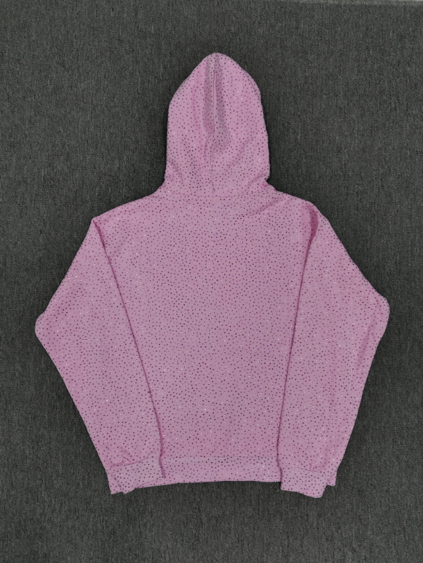 Light Pink Rhinestone Sp5der Hoodie