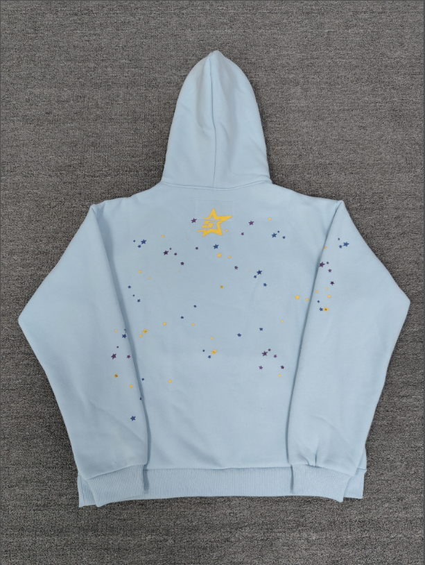 Black / Blue Go Web Sp5der Hoodie