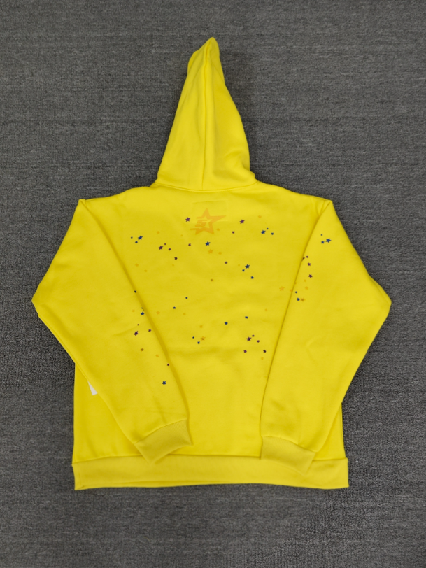 Yellow / Black Go Web Sp5der Hoodie