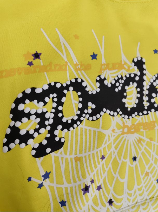 Yellow / Black Go Web Sp5der Hoodie