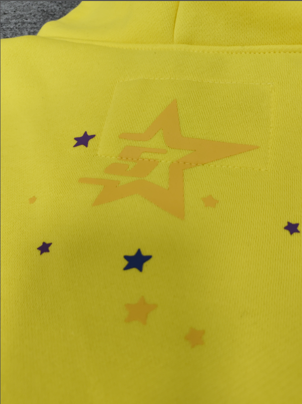 Yellow / Black Go Web Sp5der Hoodie