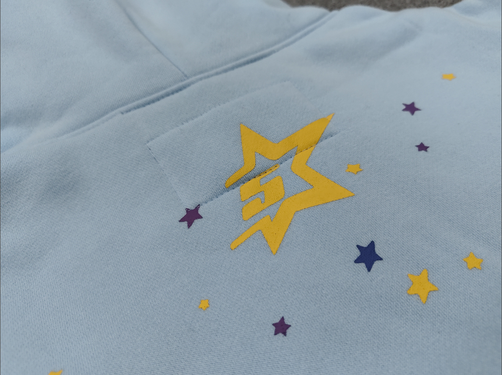 Light Blue Multicolor Go Web Sp5der Hoodie