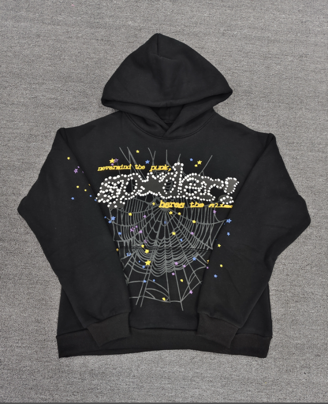 Black Go Web Sp5der Hoodie