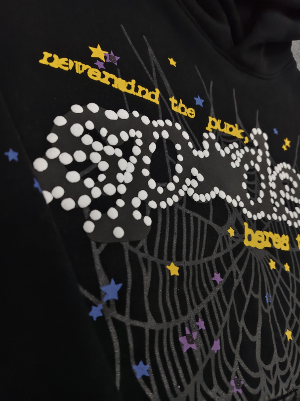 Black Go Web Sp5der Hoodie