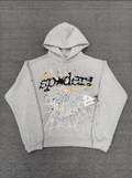 Grey / Black Go Web Sp5der Hoodie