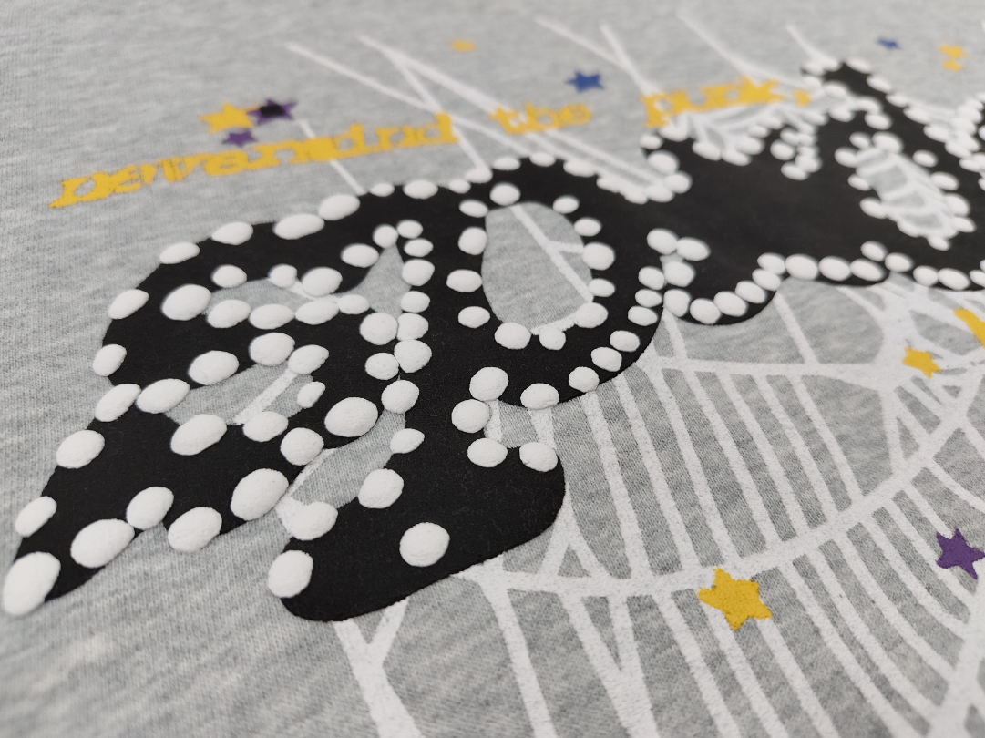 Grey / Black Go Web Sp5der Hoodie