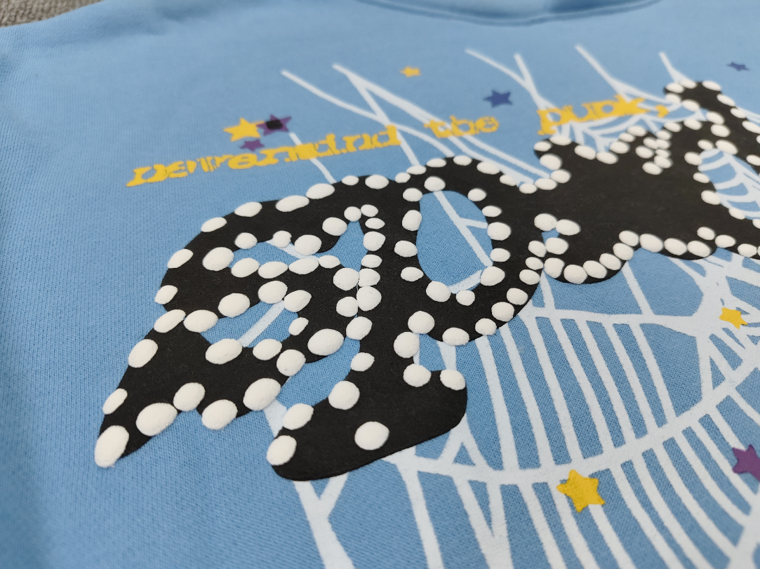 Blue / Black Go Web Sp5der Hoodie