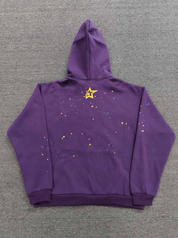 Purple / Black Go Web Sp5der Hoodie