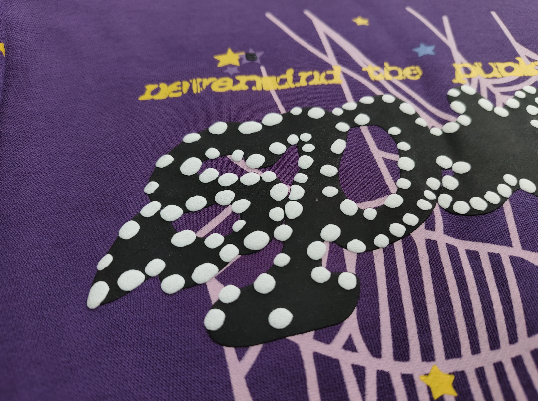 Purple / Black Go Web Sp5der Hoodie