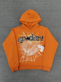Orange / Black Go Web Sp5der Hoodie