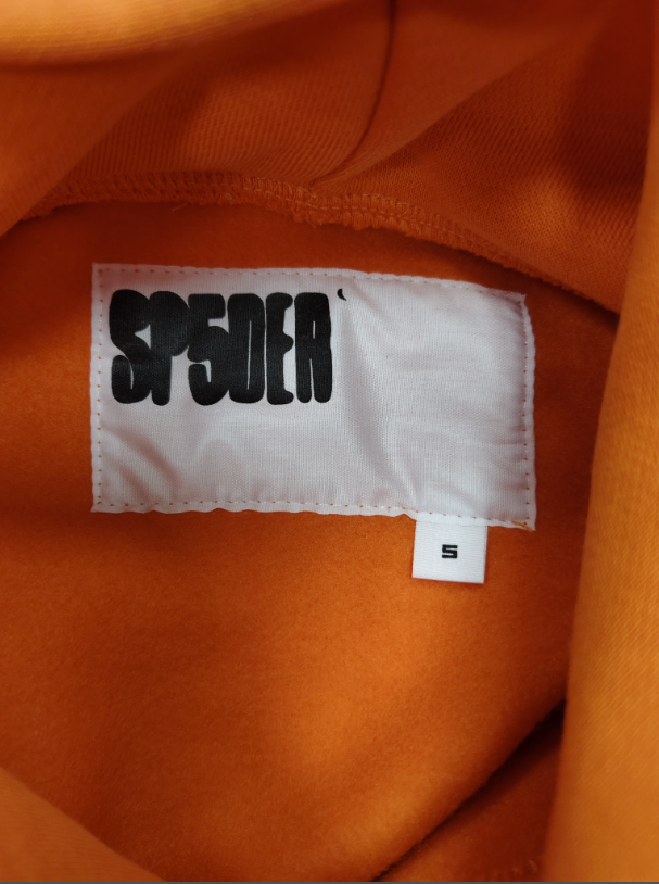Orange / Black Go Web Sp5der Hoodie