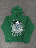 Green / Black Go Web Sp5der Hoodie