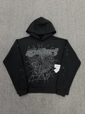 Black / Grey Go Web Sp5der Hoodie