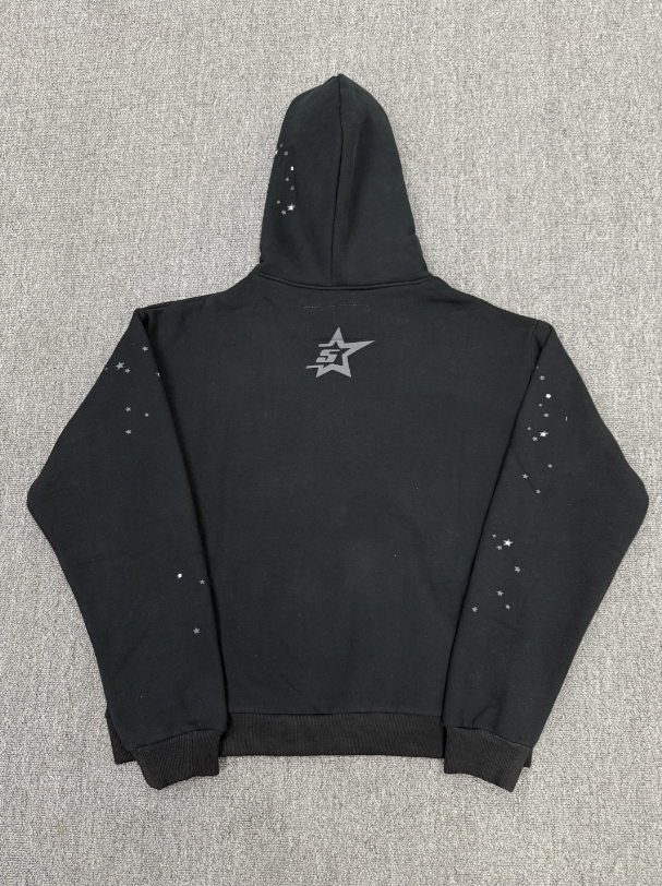 Black / Grey Go Web Sp5der Hoodie