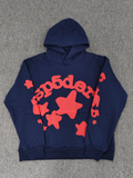 Blue / Red Pink Star Sp5der Hoodie