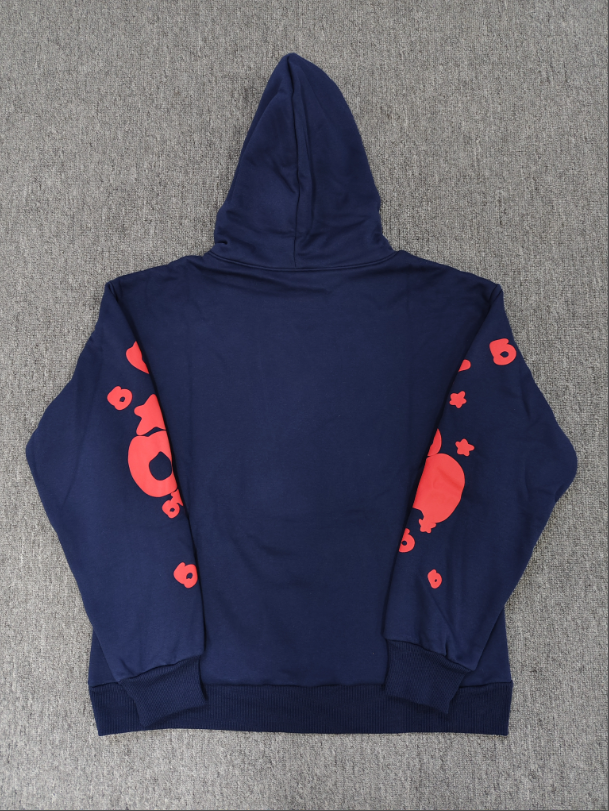 Blue / Red Pink Star Sp5der Hoodie