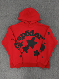 Red / Black Star Sp5der Hoodie