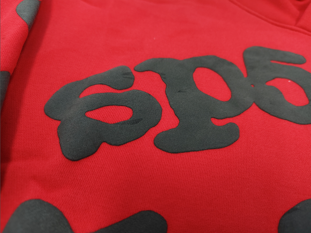 Red / Black Star Sp5der Hoodie