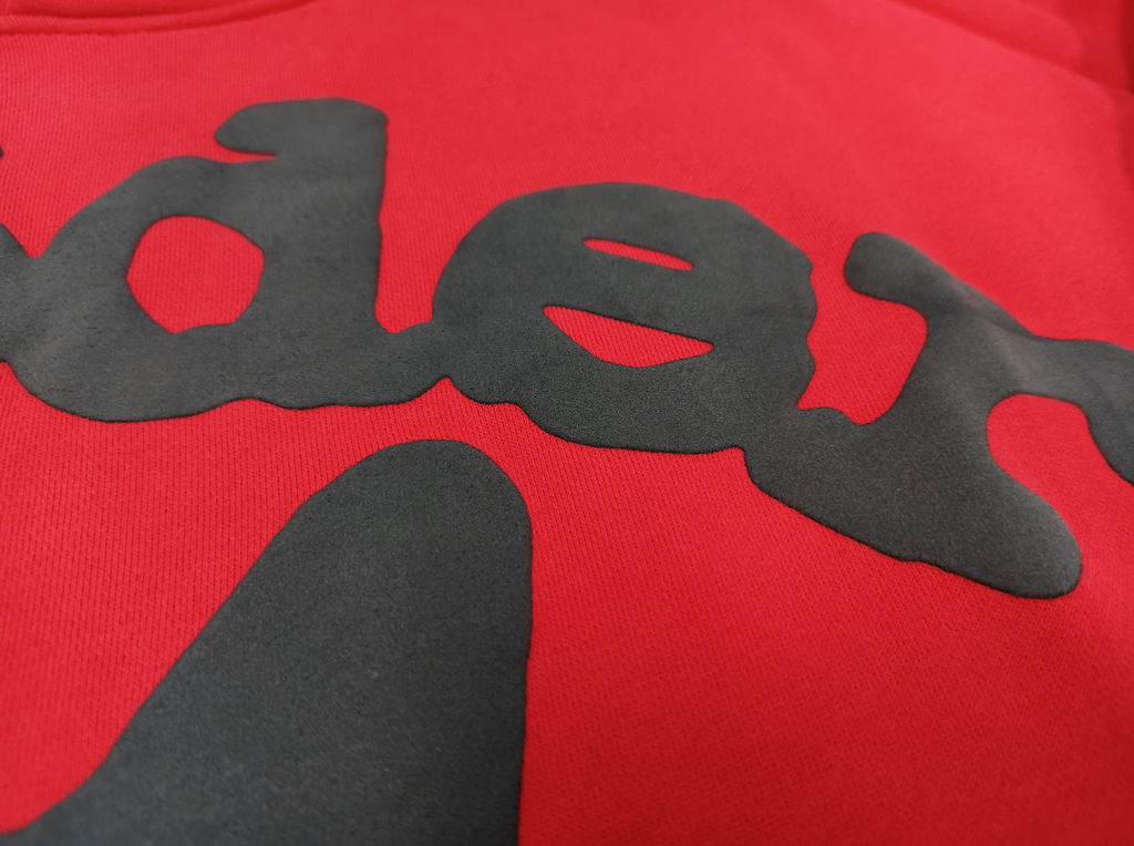 Red / Black Star Sp5der Hoodie