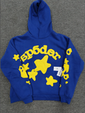 Blue / Yellow Star Sp5der Hoodie