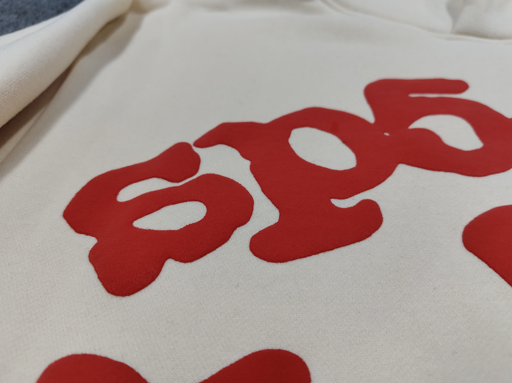 Tan / Red Star Sp5der Hoodie
