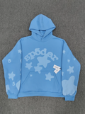 Light Blue Star Sp5der Hoodie