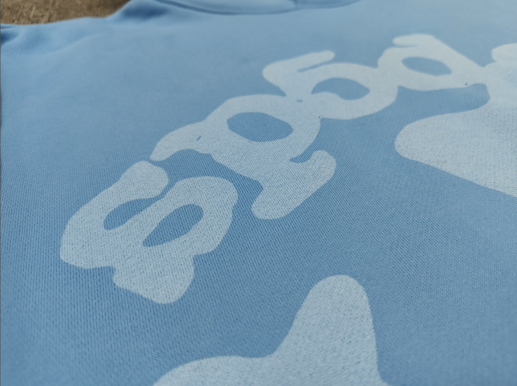 Light Blue Star Sp5der Hoodie