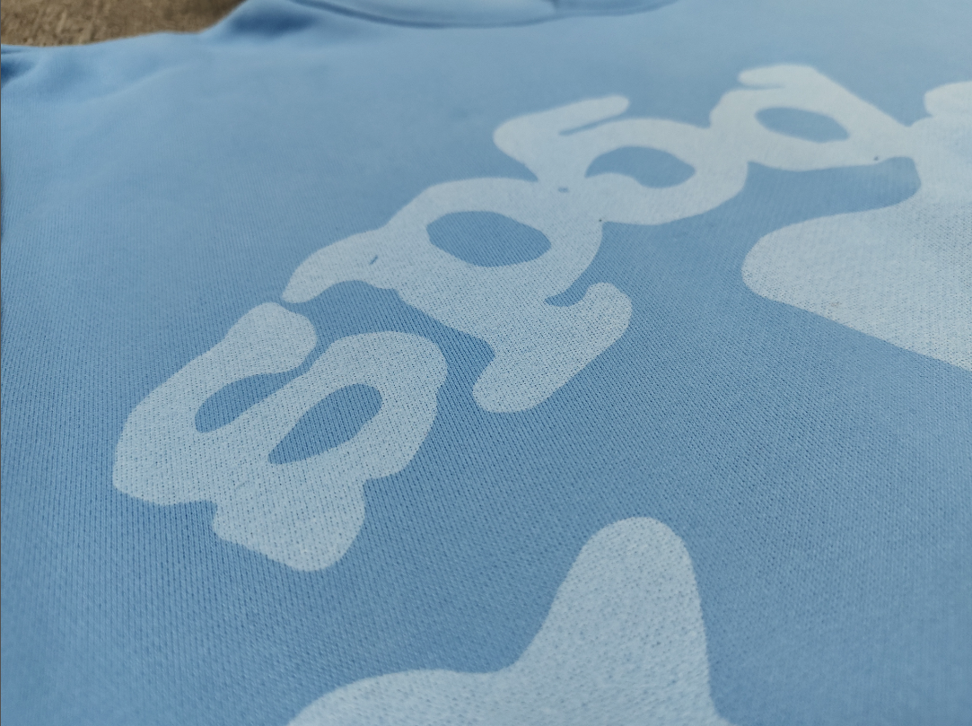 Light Blue Star Sp5der Hoodie