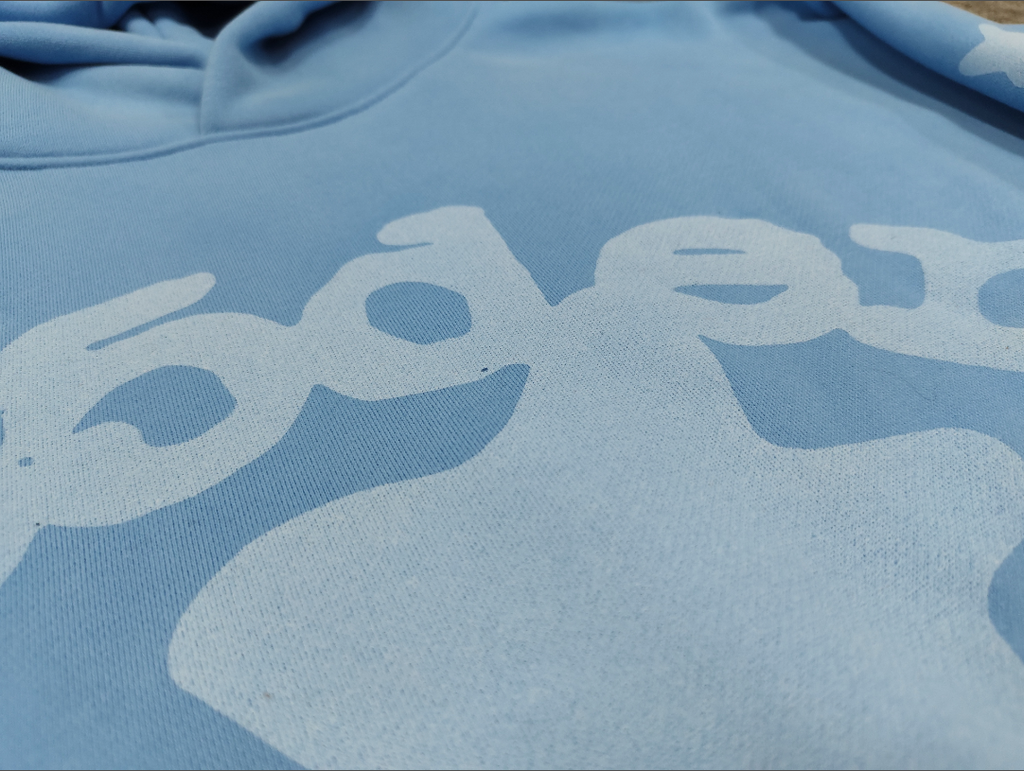 Light Blue Star Sp5der Hoodie