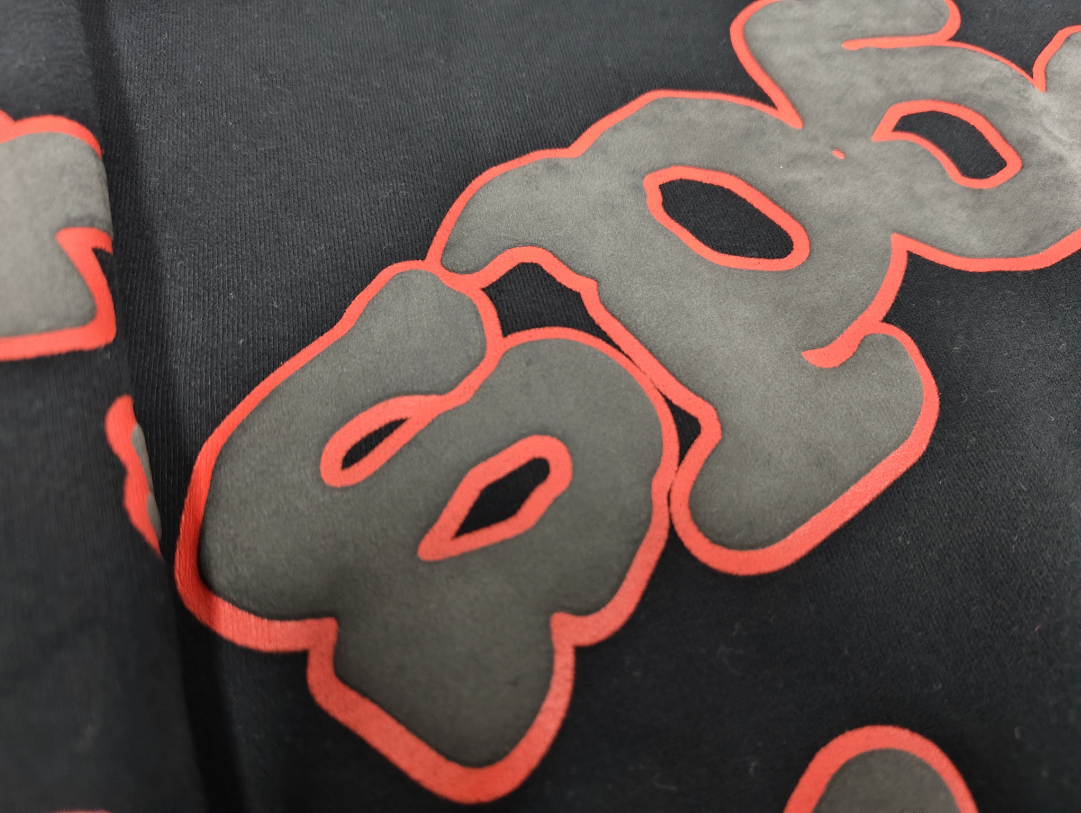 Black / Grey / Red Star Sp5der Hoodie
