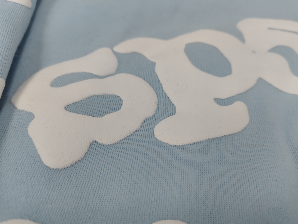 Light Blue / White Star Sp5der Hoodie