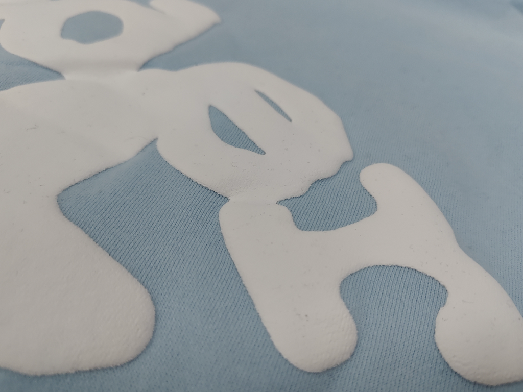 Light Blue / White Star Sp5der Hoodie