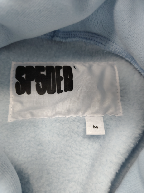 Light Blue / White Star Sp5der Hoodie