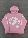 Light Pink / White Star Spider Hoodie