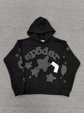Black / Grey Star Sp5der Hoodie