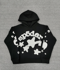 Black / White Star Sp5der Hoodie